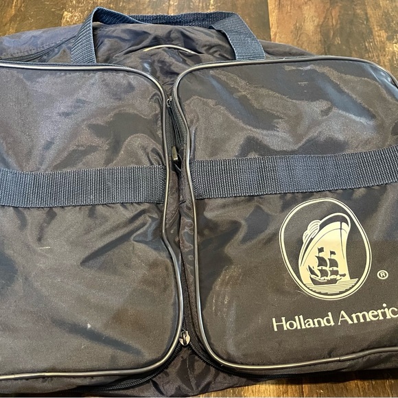 Vintage Holland American Cruise Expandable Duffel Bag - Picture 2 of 2